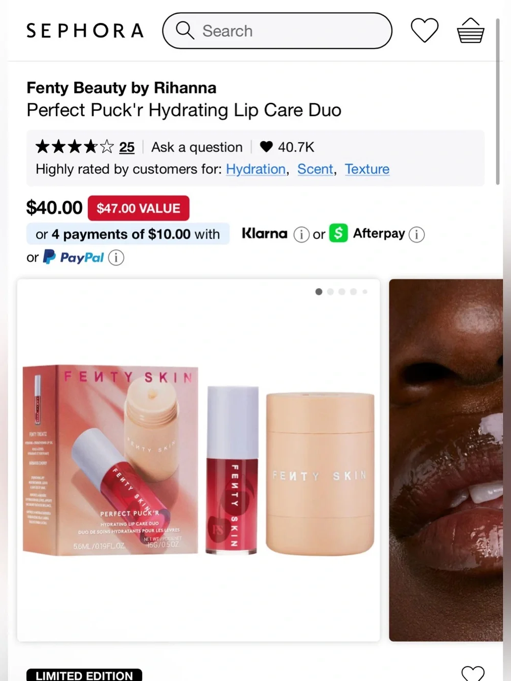 Fenty Skin Perfect Puck'r Lip Duo